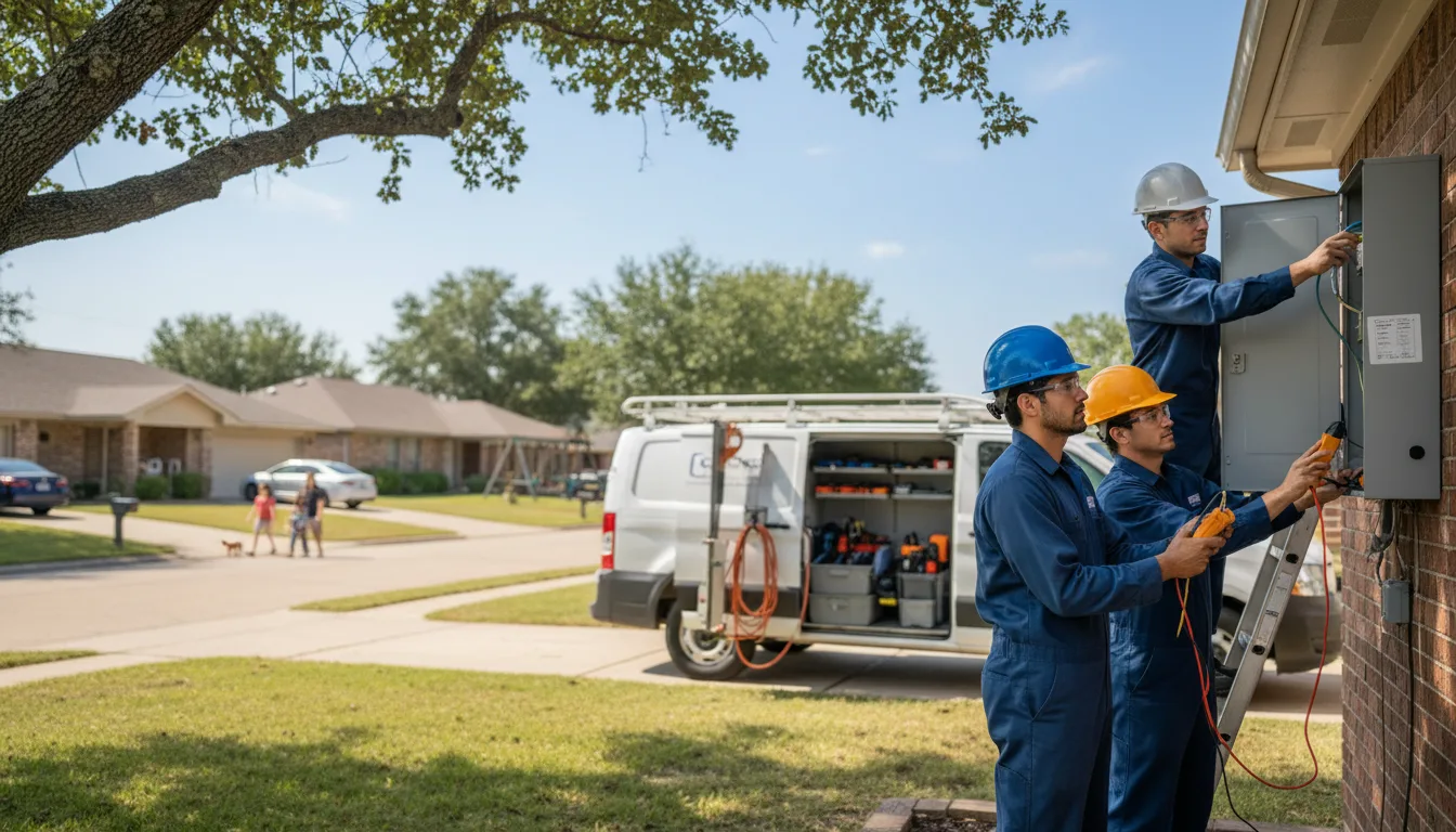Certified electrician providing emergency electrical services in Lizella, GA